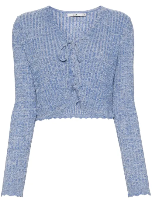 Cardigan en laine mélangée à coupe crop - b+ab - Modalova