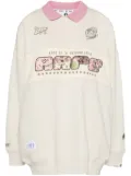 AAPE BY *A BATHING APE® logo-embellished polo sweatshirt - Neutrals