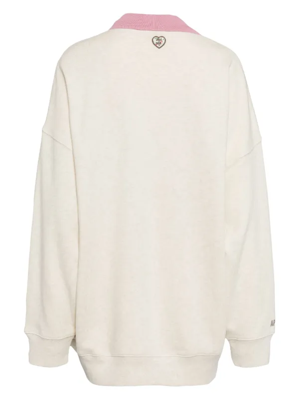 AAPE BY *A BATHING APE® logo-embellished Polo Sweatshirt