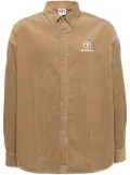 AAPE BY *A BATHING APE® logo-patch corduroy shirt - Brown