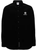 AAPE BY *A BATHING APE® logo-patch corduroy shirt - Black