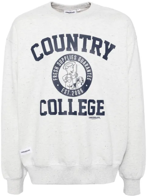 CHOCOOLATE graphic-print long-sleeved sweatshirt