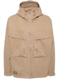 CHOCOOLATE logo-patch zip-up jacket - Neutrals