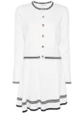 b+ab pointelle-knitted skirt suit - Neutrals