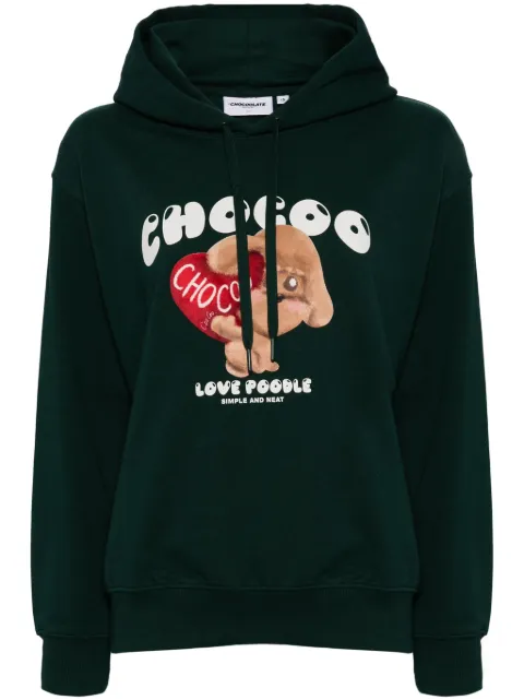 CHOCOOLATE graphic-print cotton-blend hoodie