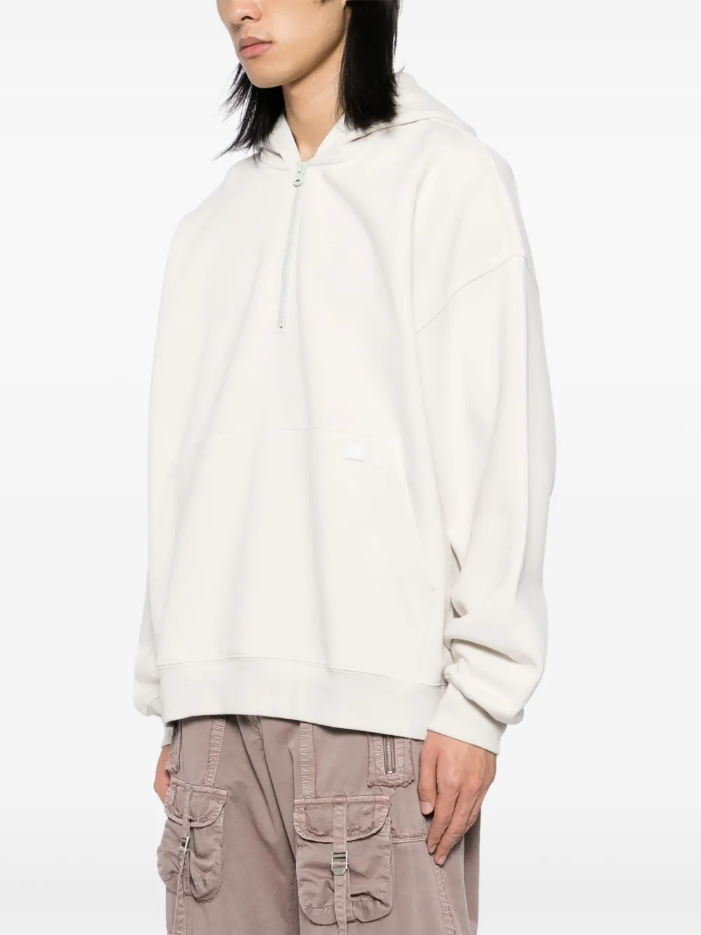izzue Hoodie met halve rits Grijs