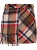 BAPY BY *A BATHING APE® checked scarf skirt - Brown