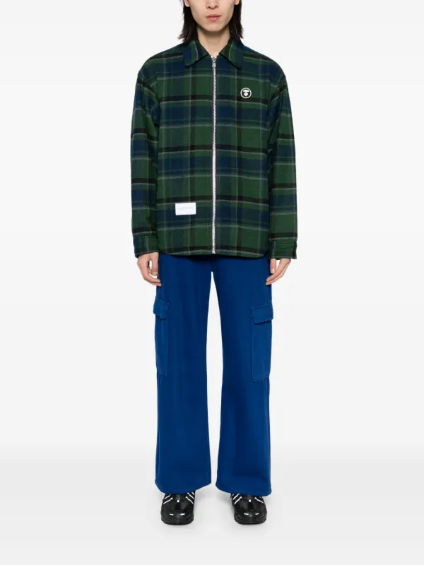 AAPE BY *A BATHING APE® チェック ジャケット | グリーン | FARFETCH JP