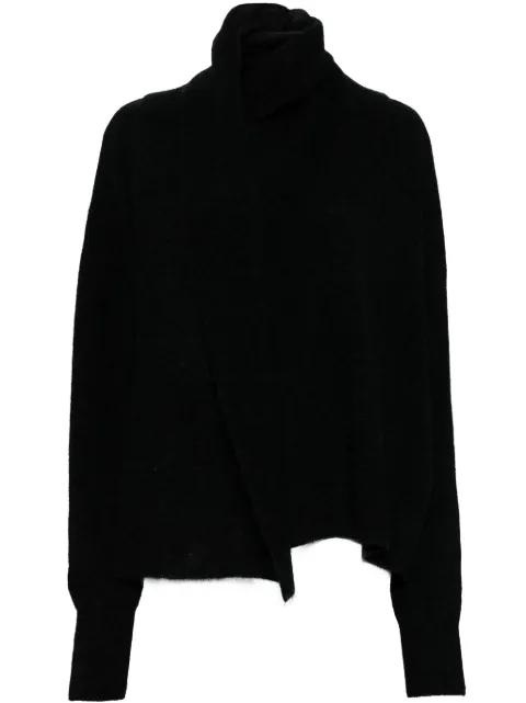 TOTEME draped scarf jumper
