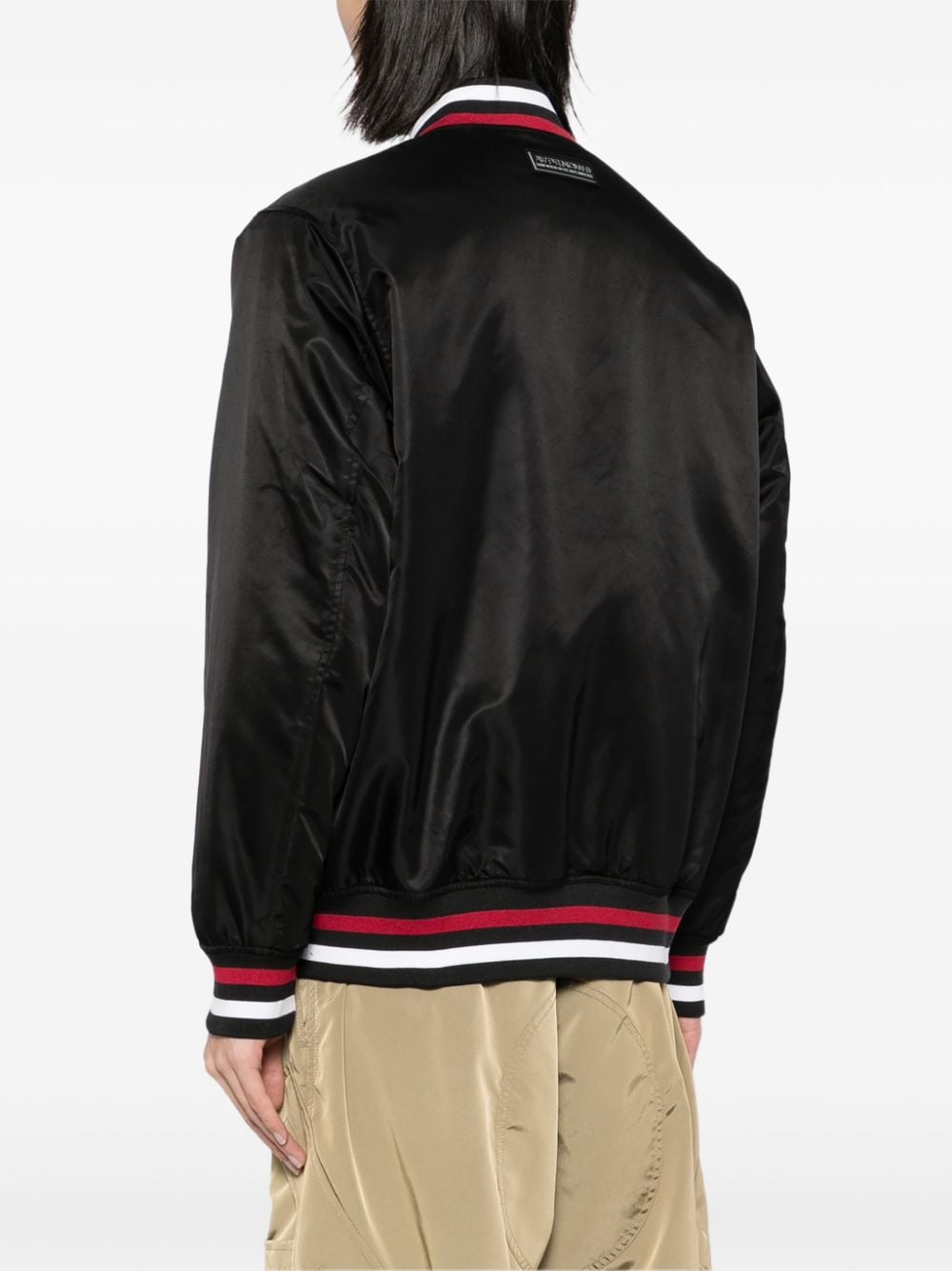 Shop Aape By A Bathing Ape Logo-patch Bomber Jacket In Black