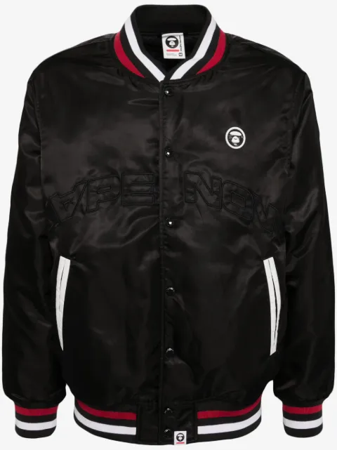 AAPE BY *A BATHING APE® logo-patch bomber jacket