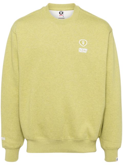 AAPE BY *A BATHING APE logo-patch crew-neck sweatshirt Men