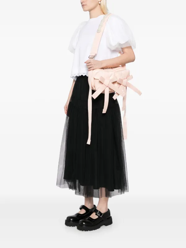 Simone Rocha Beaded Classic Bow ショルダーバッグ | ピンク
