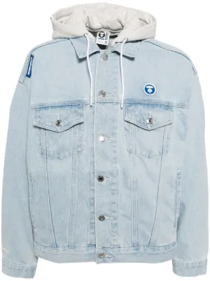 AAPE BY *A BATHING APE® デニムジャケット | ブルー | FARFETCH JP