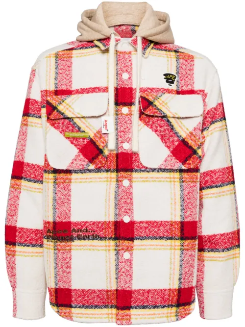 Veste à carreaux - AAPE BY *A BATHING APE® - Modalova