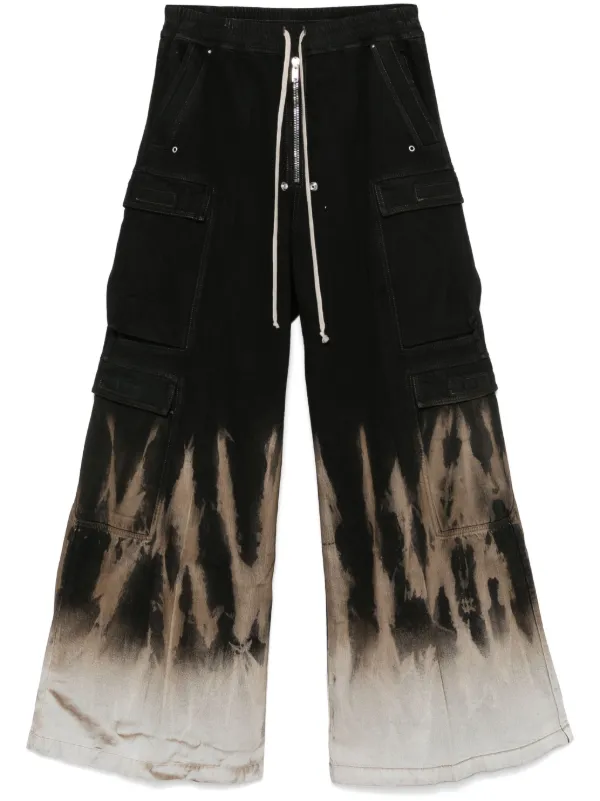 Rick Owens DRKSHDW Double Cargo Jumbo Belas Jeans | Black | FARFETCH RO