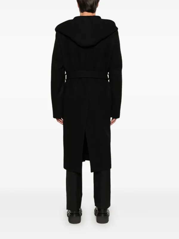 【送料&関税込】Rick Owens Maxi Hooded Coat RICK OWENS Porterville Runway Hooded Gimp Robe Black - Wrong