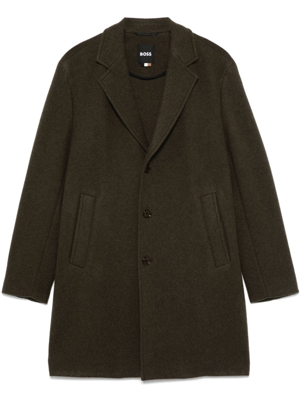 BOSS fleeced coat - Green