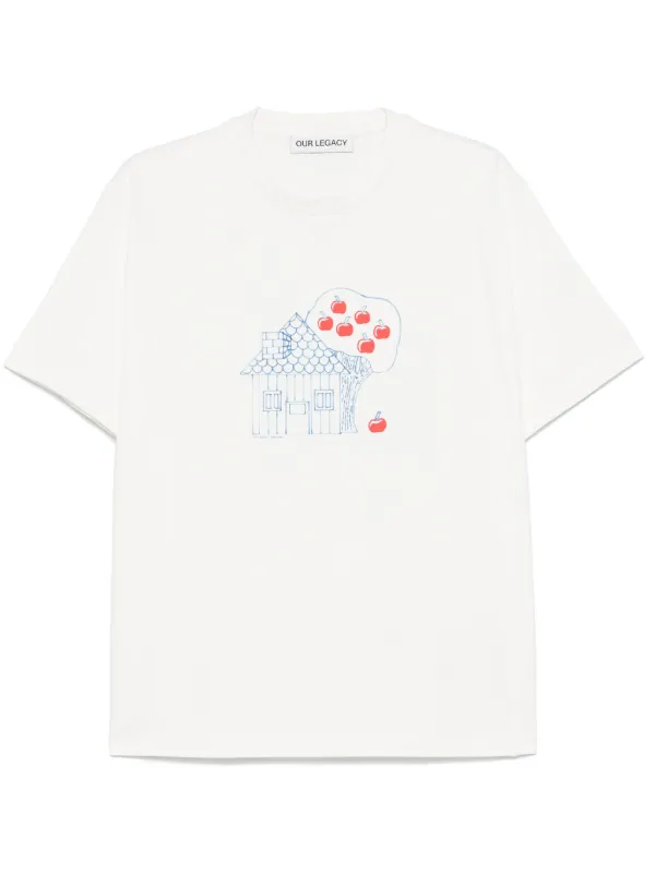 OUR LEGACY Box T-shirt | White | FARFETCH CA