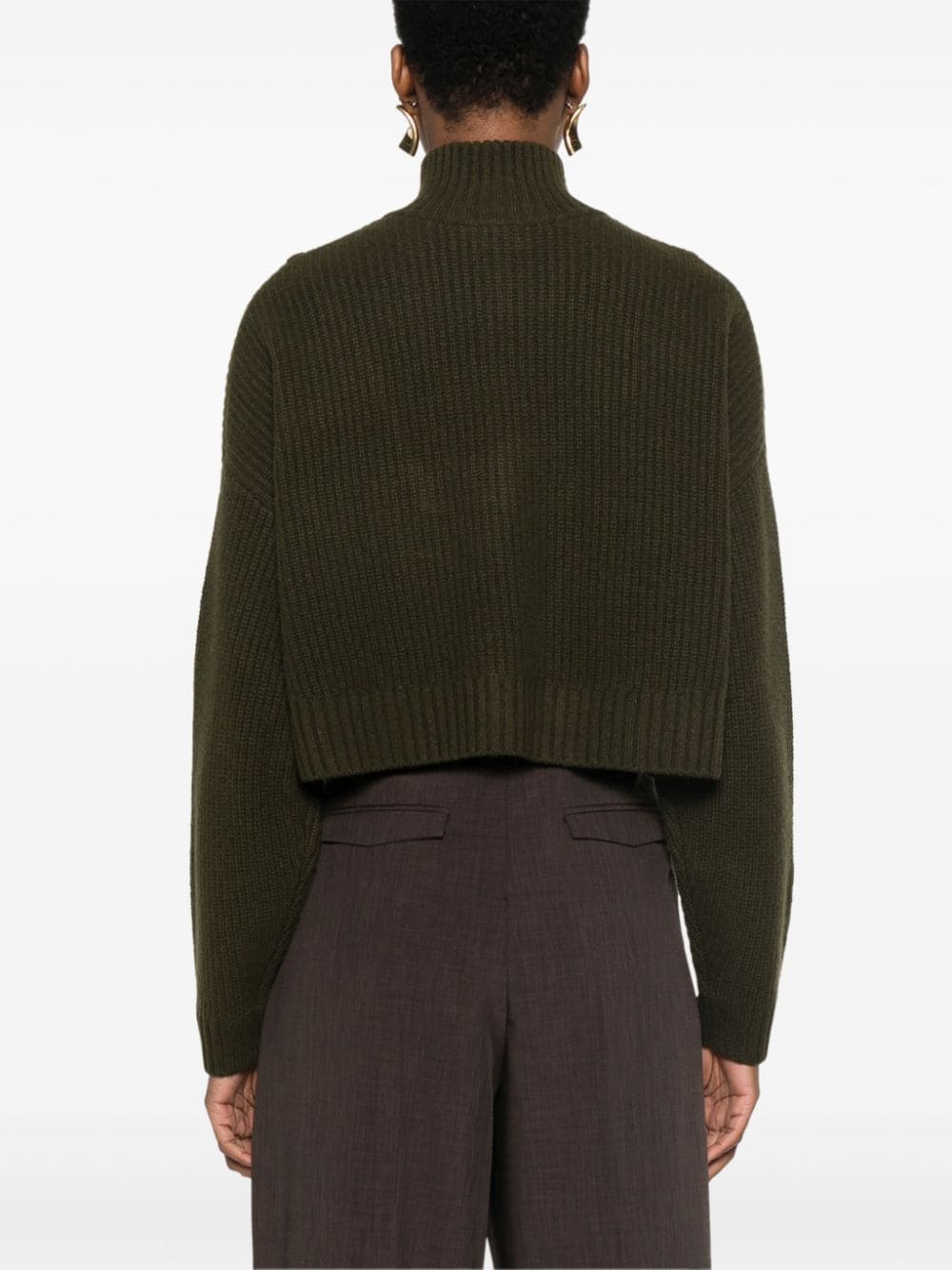 Shop Staud Hampton Sweater In Green