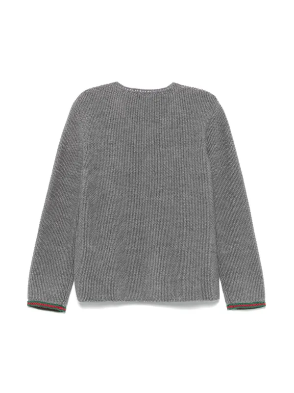Gucci Kids ウール カーディガン | グレー | FARFETCH JP
