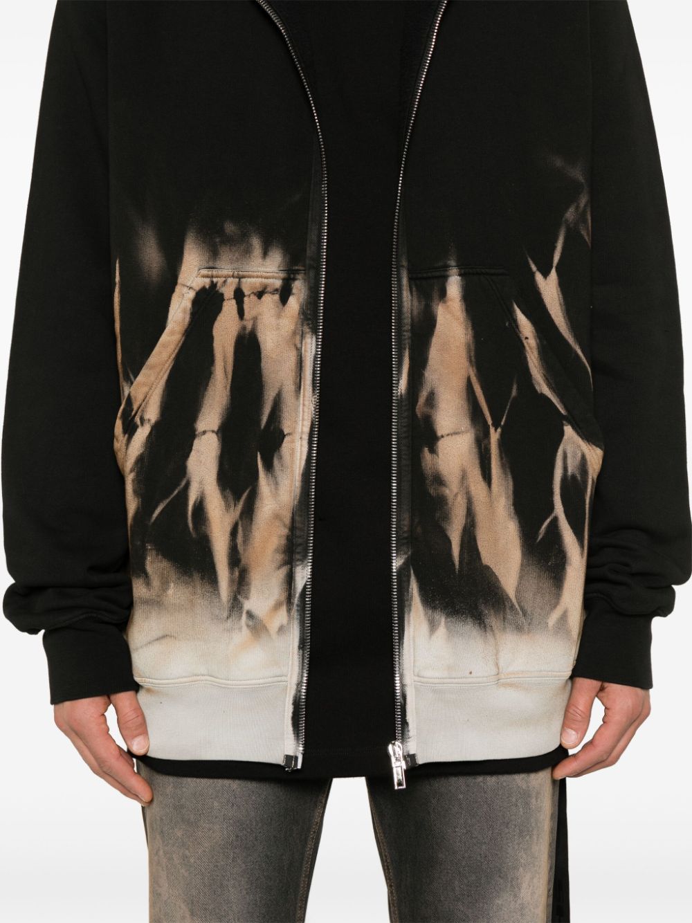 Shop Rick Owens Drkshdw Jumbo Gimp Hoodie In 0983 Black Terra