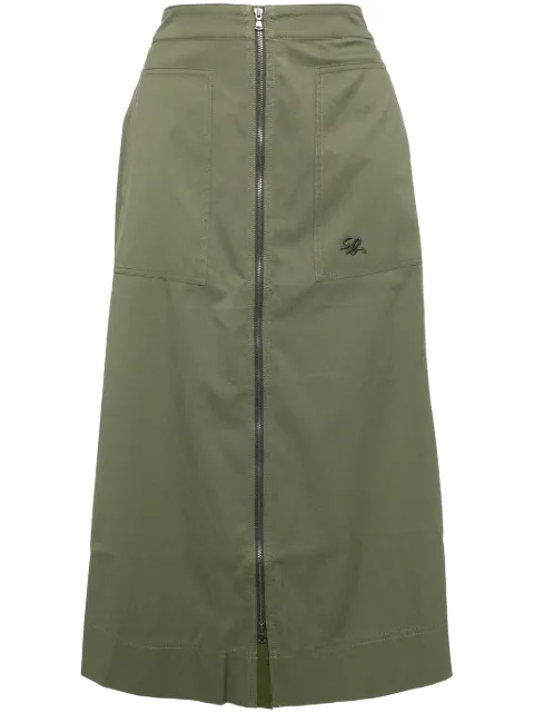 SPORT b. by agnès b.  logo-embroidered skirt