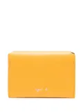 agnès b. leather card case - Yellow