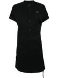 SPORT b. by agnès b. baseball-collar shirt dress - Black