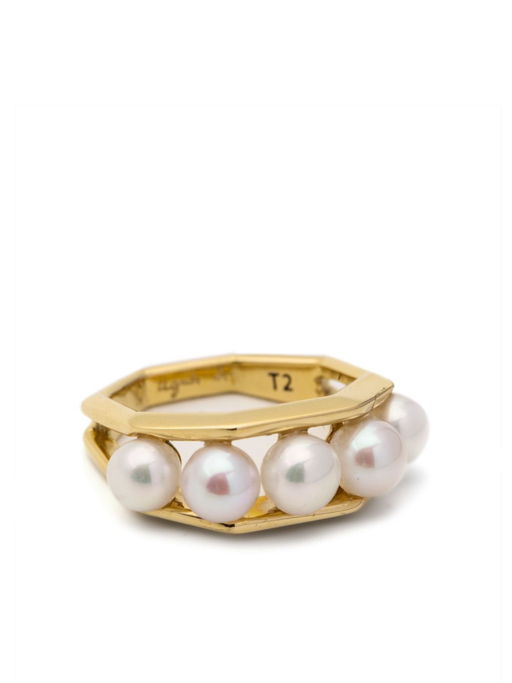 pearl-embellished ring