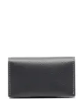 agnès b. logo debossed folded key holder - Blue