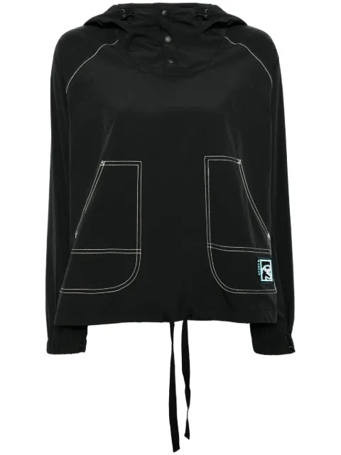SPORT b. by agnès b.  logo-patched hooded top