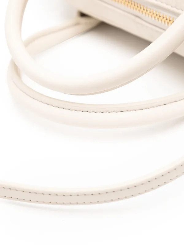 Agnès b. Leather Boston Cross Baby Bag | White | FARFETCH
