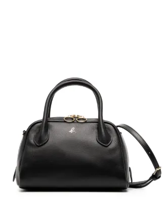 Agnès b. Leather Boston Cross Baby Bag | Black | FARFETCH