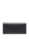 agnès b. logo debossed leather long wallet - Blue