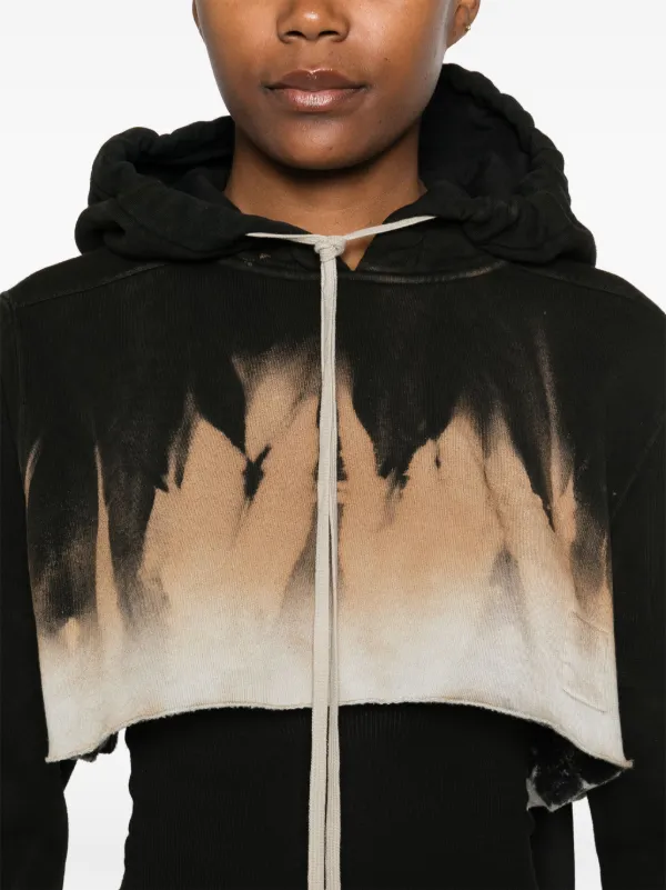 Rick Owens DRKSHDW クロップド パーカー | ブラック | FARFETCH JP