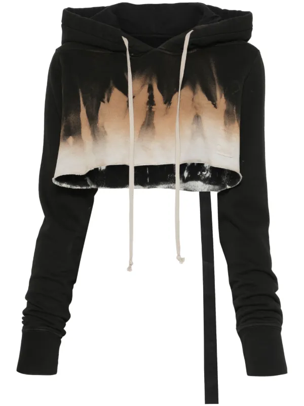 Rick Owens DRKSHDW クロップド パーカー | ブラック | FARFETCH JP