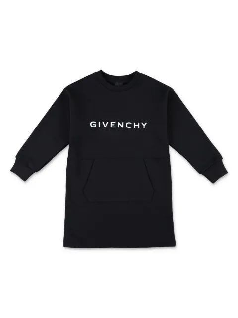Givenchy Kids logo-print fleece jersey dress 