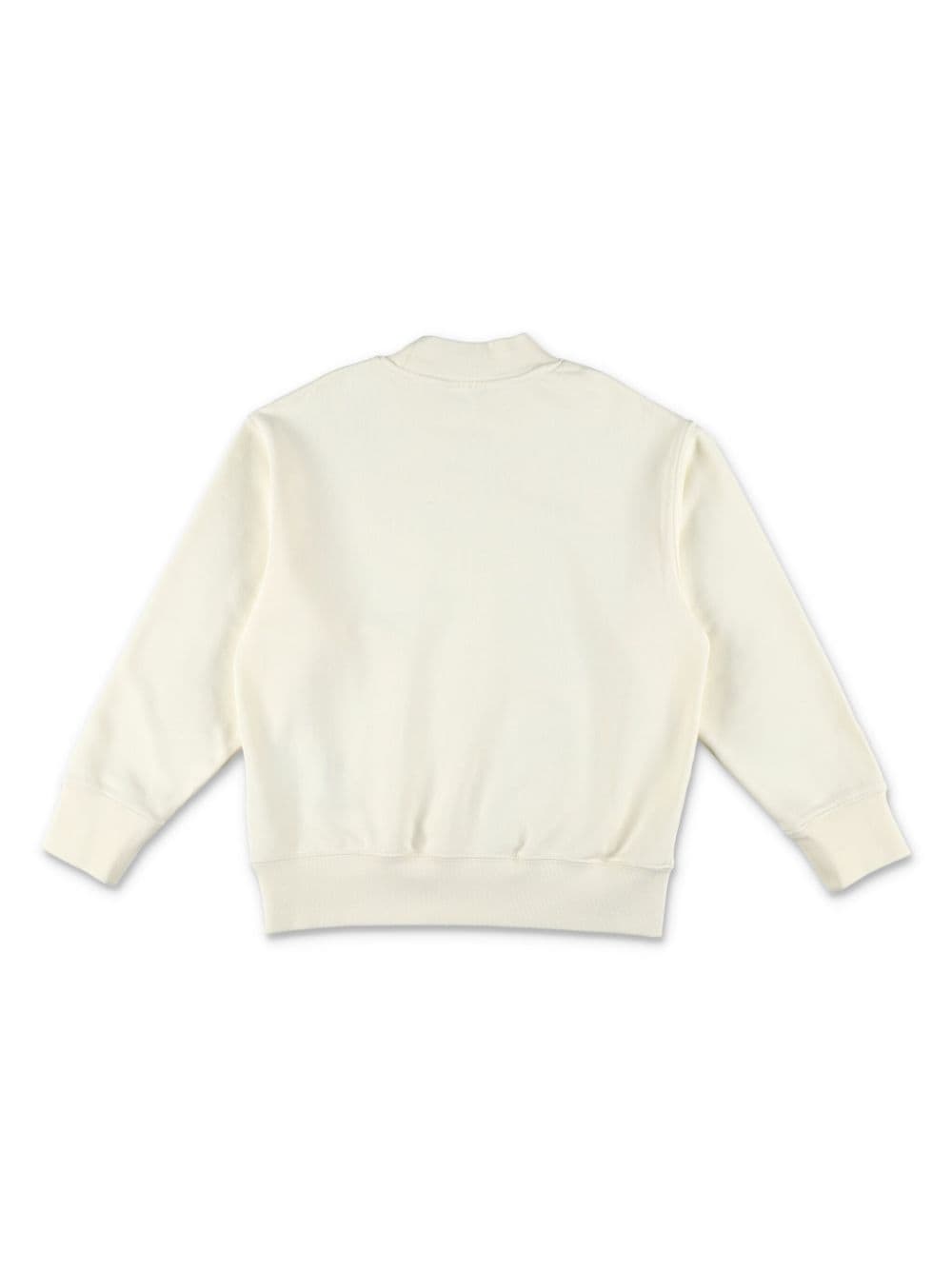 Palm Angels Kids logo-print cotton sweatshirt - Beige