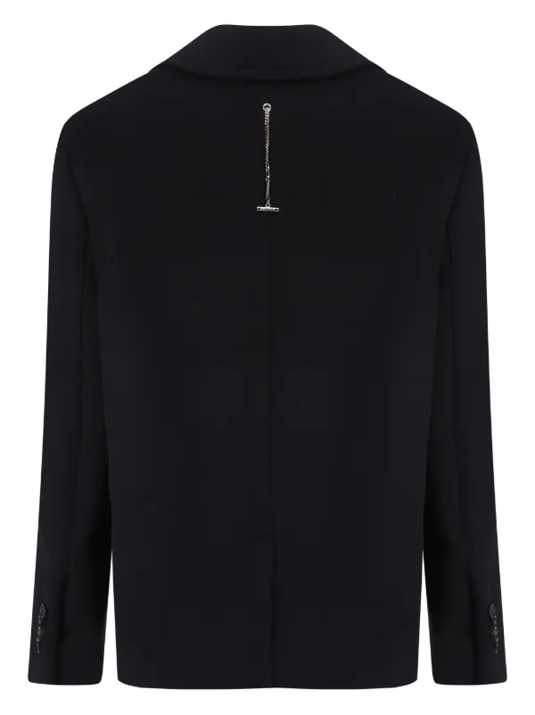 コート ALEXANDER MCQUEEN Black Felt Coat Alexander McQueen double-breasted Tailored Coat | Black