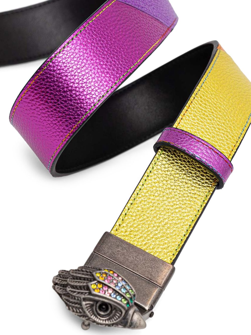 Kurt Geiger London Eagle reversible belt - Geel