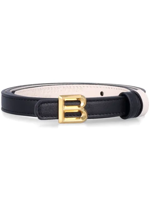 Bally B Bold logo leather belt