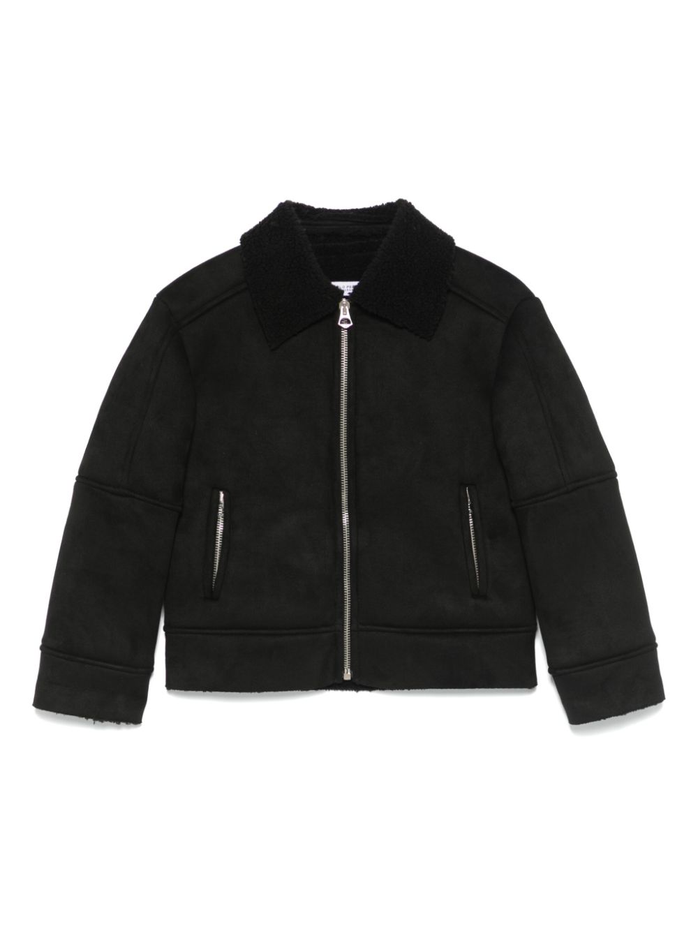 Paolo Pecora Kids faux-suede jacket - Black