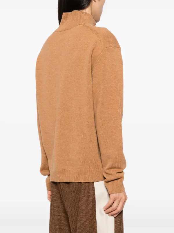 Maison Kitsuné Fox Head Intarsia Comfort Jumper | Neutrals