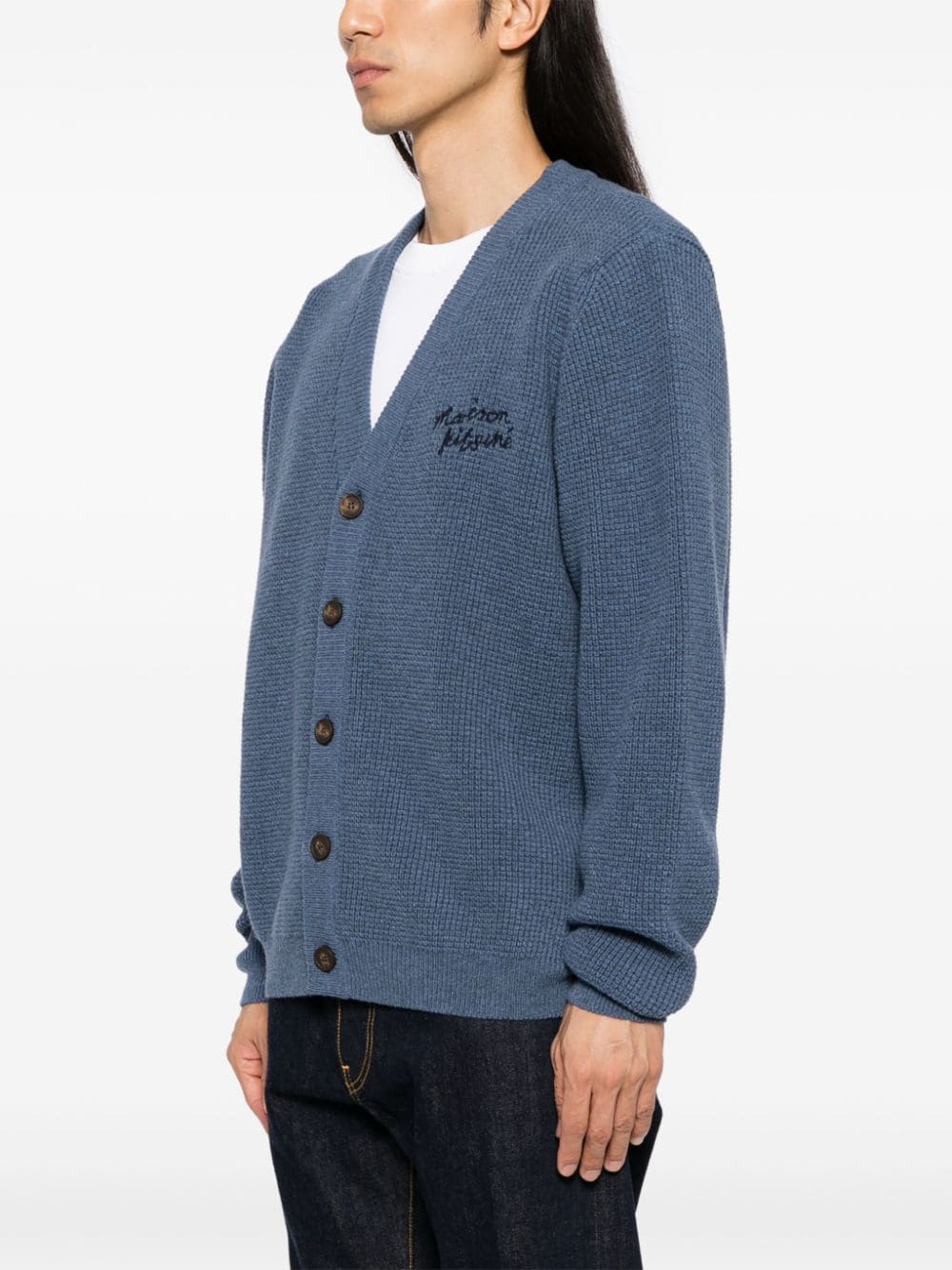 MAISON KITSUNÉ HANDWRITING COMFORT CARDIGAN 