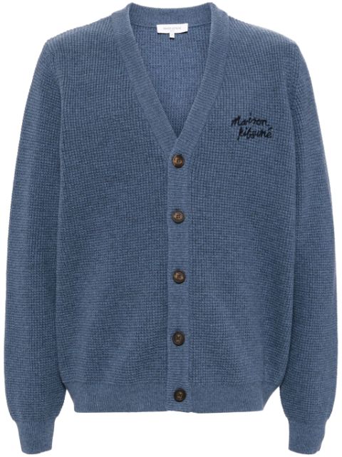 Maison Kitsune handwriting comfort cardigan Men