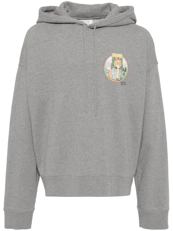 スウェット・トレーナー MAISON KITSUNE RAMBLING FOX JERSEY SWEATSHIRT Maison Kitsuné Rambling Fox Sweatshirt | Blue | FARFETCH