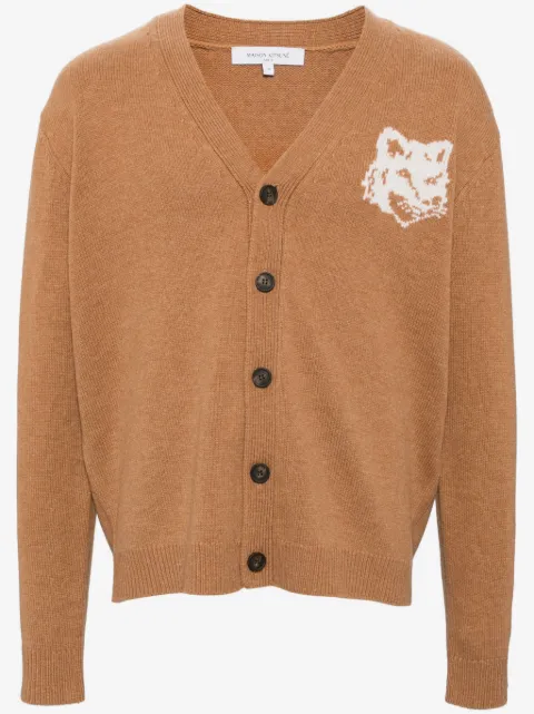 Maison Kitsuné cárdigan con motivo Fox en intarsia