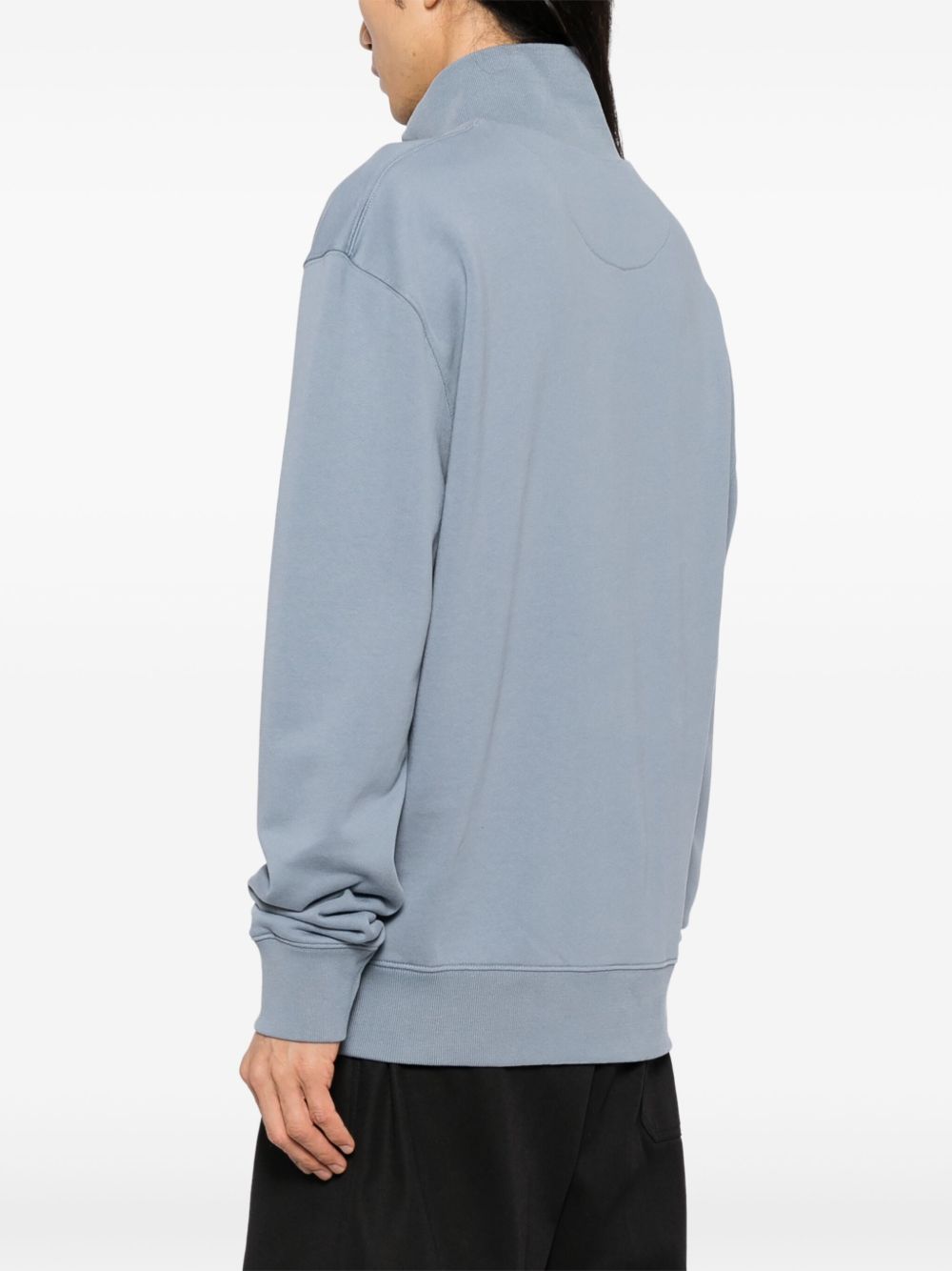 Maison Kitsune Fox Head-patch half-zip sweatshirt Men