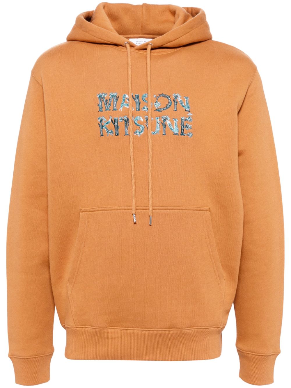 Maison Kitsuné Wooland Alphabet Comfort hoodie - Orange